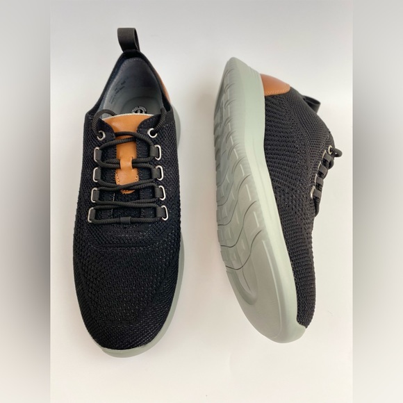 Johnston & Murphy AMHERST Knit U-Throat Shoe, Men's US Size 8M, Black (NWB) - Picture 4 of 11